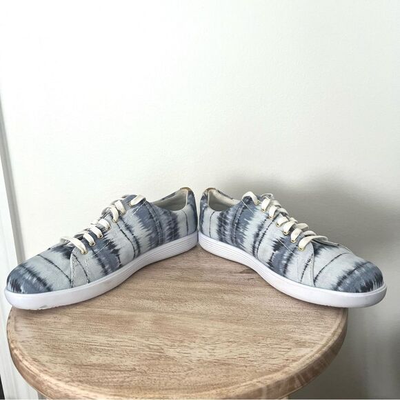 Cole Haan Grand Crosscourt Lace Uo Low Top Sneakers in Blue and White Size 7.5 - Picture 5 of 6